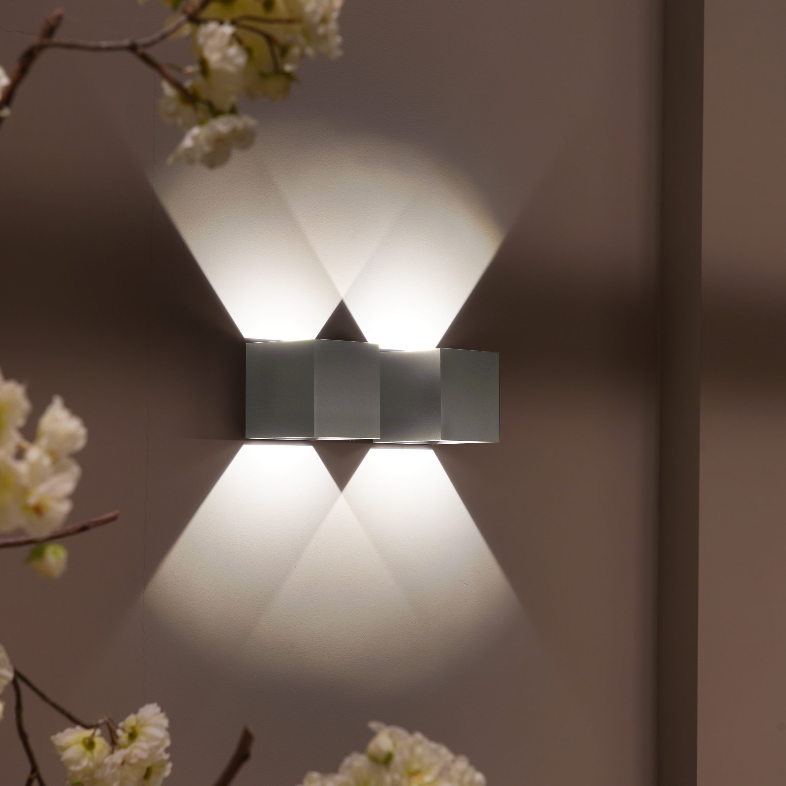 Wandlamp Cube Alu mag ook als Buitenlamp - Afbeelding 2