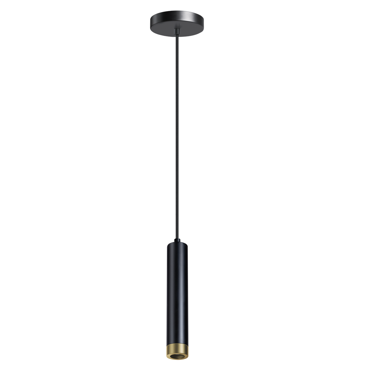 ETH Expo Hanglamp Miller 1L Met Zwarte En Goudkleurige Ring