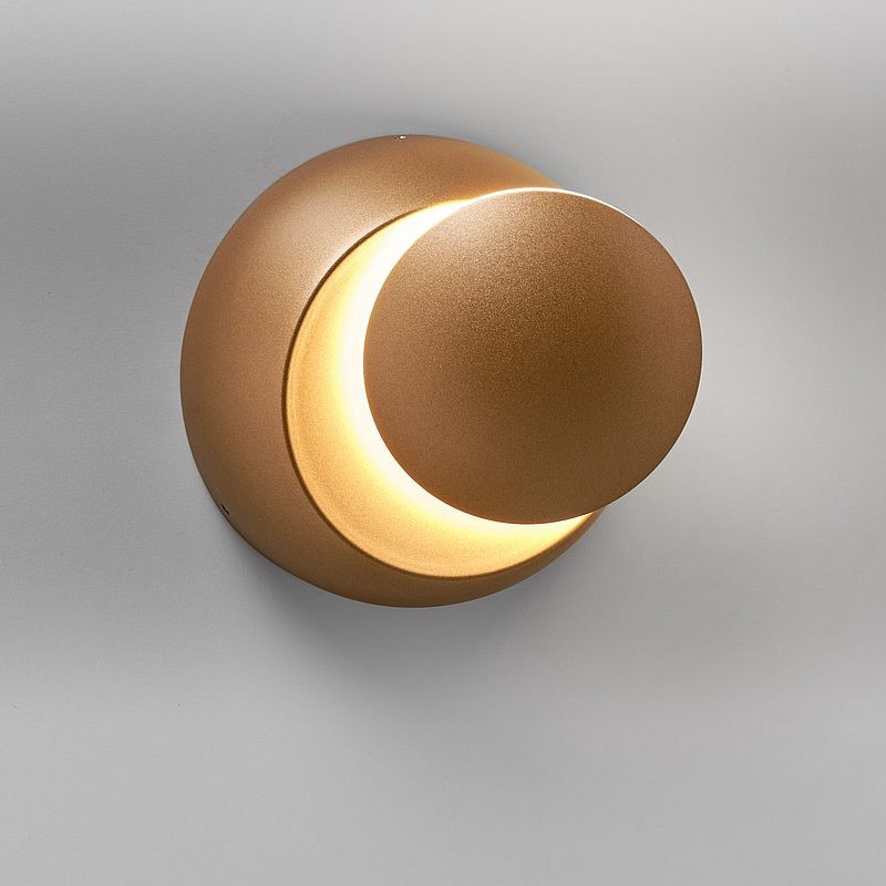 Plafondlamp / Wandlamp Moon Mat Goud
