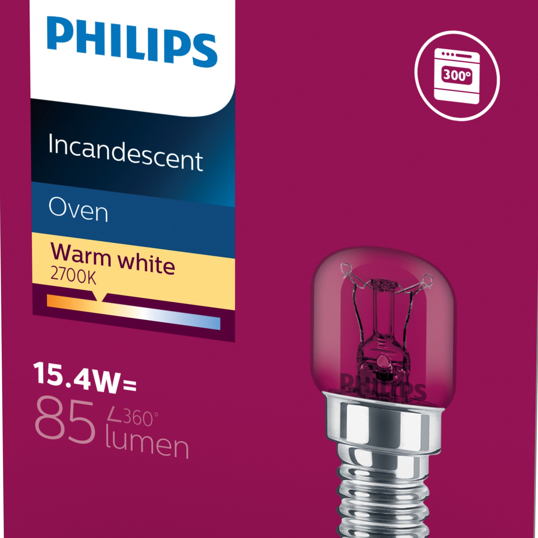 Philips Oven Lamp E14 15.4W Schakelbord