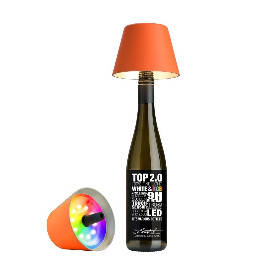 Sompex Flessenlamp Top2.0 Oranje Dimbaar En RGBW